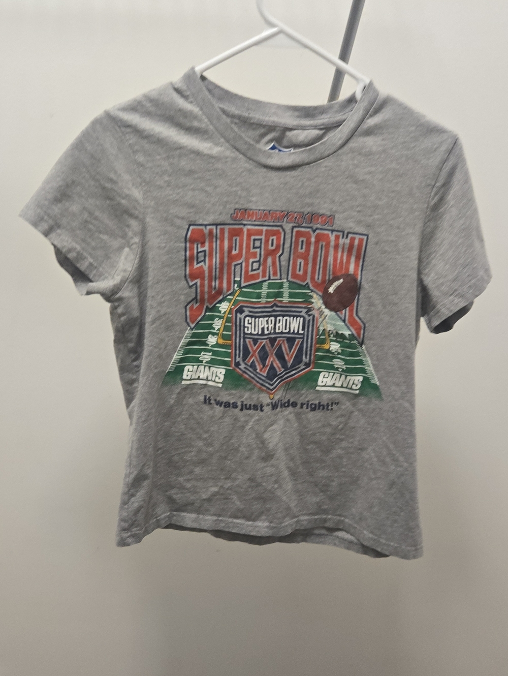 Super Bowl XXV Graphic Short Sleeve Tee - Grey